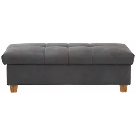 Home Affaire Hocker Lyla Luxus-Microfaser 131 x 42 x 61 cm Grau