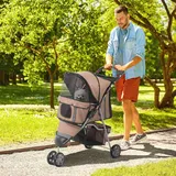 PawHut Hundewagen Kaffeebraun