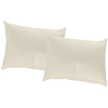 Wirth Dekokissen, Kissenhülle ohne Füllung, 2 Stück beige 40 cm x 40 cm