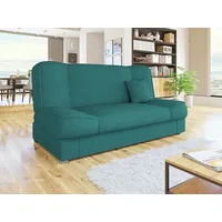MIRJAN24 Schlafsofa Gabi, mit Bettkasten und Schlaffunktion, Wellenfeder, mir Kissen, Aufklappmechanismus grün