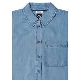 Cecil Hemdbluse im Denim-Look Blau M