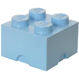 LEGO Storage Brick 4 Noppen, hell blau