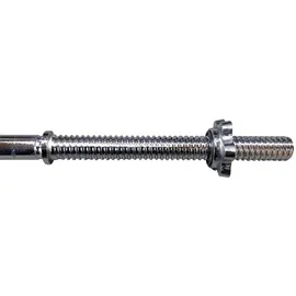 V3Tec Langhantelstange 165 cm mit Schraubverschluss chrom