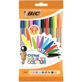 BIC Kugelschreiber Cristal MULTICO transparent Schreibfarbe farbsortiert 3086123460089 Bic 10 Stück.
