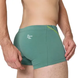 Ein schöner Fleck Erde Herren Boxershorts - Shorts, Print, Bio-Baumwolle Großes Teufelshorn (Grün) M