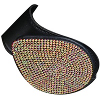 Bling Brillenhalter für Auto Sonnenblende, Kristall Strass Glitzer Sonnenbrillenhalter Auto Brillenhalterung Sonnenblenden Organizer Ticket Karten Clip Brillenetui Aufbewahrungsbox Auto-Innenzubehör