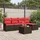 vidaXL Gartenlounge-Set 6-tlg. braun