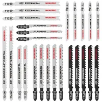 WorkPro Professional Stichsägeblätter Set, 25tlg.T-Schaft Stichsägeblätter aus HSS/BIM/HCS für