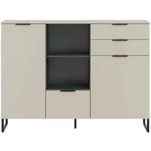 Möbel Kraft Highboard ¦ creme ¦ Maße (cm): B: 150 H: 112