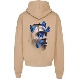 Mister Tee Le Papillon Heavy Oversize Kapuzenpullover Union Beige M