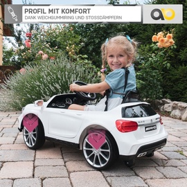 Actionbikes Motors Kinder-Elektroauto Mercedes AMG GLA45 Lizenziert (Schwarz)