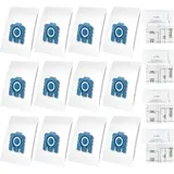 Forehill Hyclean 3d Fjm Sac D'Aspirateur Pour Miele (12 Sacs, 2 Filtre Pour Moteur, 2 Filtre Évacuation) Sac D'Aspirateur Pour Miele Gn Pack Xxl, Alternative Pour Miele 9917730 Gn Hyclean 3d