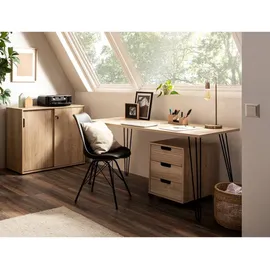 MÖBELPARTNER Emmik Aktenschrank 100,1 x 41,0 x 83,5 cm weiß