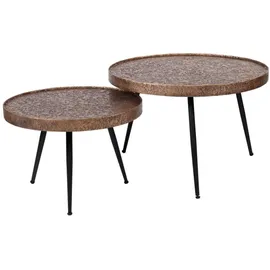 KAWOLA Arinos Braun Metall 74 x 50 cm