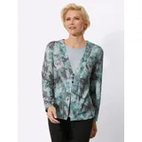 Witt Weiden 2-in-1-Langarmshirt in salbei-steingrau-bedruckt | Gr.: 40