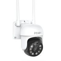 REIGY 1920P Überwachungskamera Aussen WLAN 360 5MP PT IP Kamera Outdoor, Domo Videoüberwachung mit IP66 wasserdichte und Nachtsicht, Bewegungsverfolgung 2-Wege Audio Kompatibel NVR