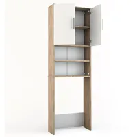 Vicco Waschmaschinenschrank 190 x 64 cm in Weiß Sonoma