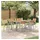 vidaXL Gartentisch-Set 7-tlg. Grau/Braun
