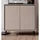 furn.design Kommode Sideboard 90 x 90 x 38 cm Sand / Schwarz