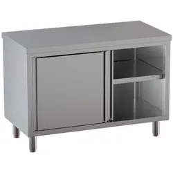 GastroHero Edelstahl Arbeitsschrank ECO 12x6 ohne Aufkantung