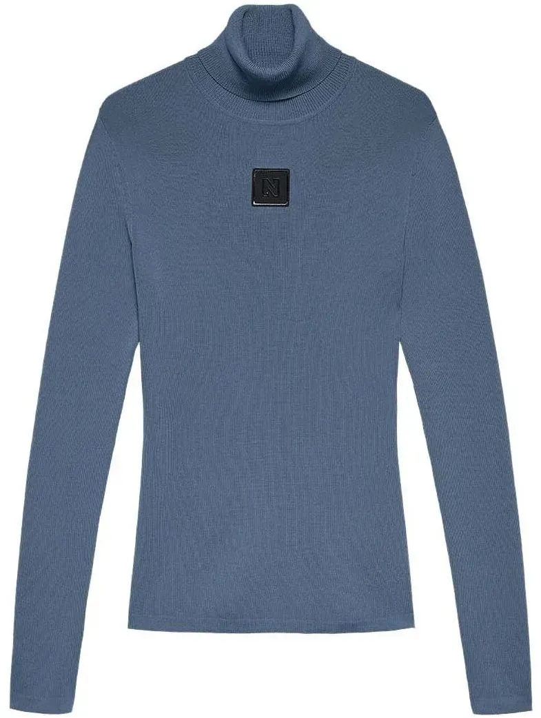 Nikkie Noroton Turtleneck dusty blue (7678) 34