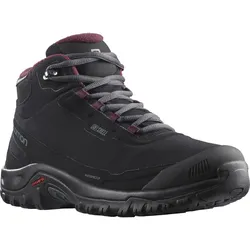 Winterstiefel SALOMON "SHELTER CLIMASALOMON WATERPROOF", Damen, Gr. 40, schwarz, Textil, sportlich, Schuhe, Snowboots, Winterboots, Winterschuhe, wasserdicht und gefüttert