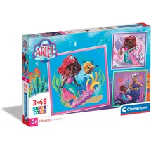 CLEMENTONI Disney Ariel Puzzle 3x48 Quadratisch Clementoni 25324