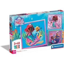 CLEMENTONI Disney Ariel Puzzle 3x48 Quadratisch Clementoni 25324