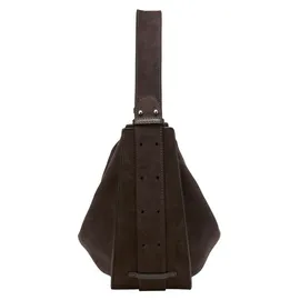 Marc O'Polo Aamu Hobo Veloursleder Braun