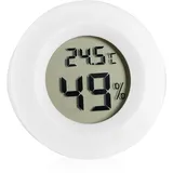 Digital Thermometer Hygrometer Innentemperatur Feuchtigkeits Meter Detektor runder elektronischer Thermometer mit LCD Anzeige für Auto Küche Innengarten Keller Kühlschrank Schrank