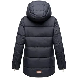Navahoo Winterjacke Wattewölkchen navy / kastanienbraun / weiß M