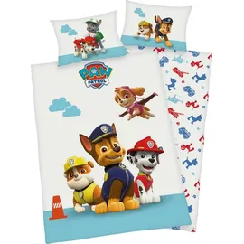 Herding Paw Patrol 2432205063 - Bettwäsche, 40x60 cm + 100x135 cm, 100% Baumwolle
