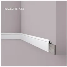 NOEL & MARQUET Abdeckleiste Nmc CF3 WALLSTYL Noel MARQUET Zierleiste Sockelleiste Stuckleiste Modernes Design Weiß