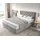 DeLife Boxspringbett Dream-Great 160x200 cm Mikrofaser Beige mit TFK Matratze und Visco Topper - Beige