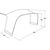 Outwell Wakefield Xl Zeltverbinder - Black - One Size