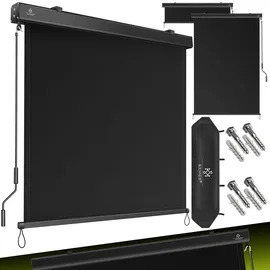 Kesser Senkrechtmarkise Außenrollo 200 x 250 cm Schwarz
