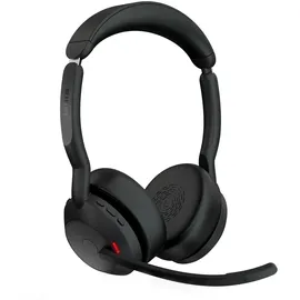 JABRA Evolve2 55 UC Stereo USB Headset schwarz USB-C Ladestation