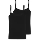SCHIESSER Damen Spaghettitop Modal Essentials in Schwarz | Gr.: 38
