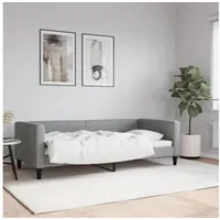 LuxusKollektion Schlafsofa Tagesbett Schlafsofa 2 Sitzer 90 x 190 ohne Matratze Hellgrau grau