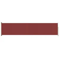 vidaXL Seitenmarkise Ausziehbar 140x600 cm Rot