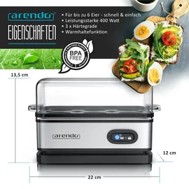 Arendo SIXCOOK silber