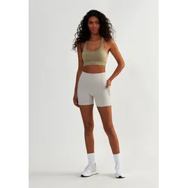 beshaped Funktionstights "Lift me up", Damen, Gr. XS, US-Größen, grau (hellgrau), 90% Nylon, 10% Elasthan, unifarben, kurz, Hosen, mit Kompressions-Funktion