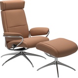 Stressless Stressless® Relaxsessel »Paris«, (Set, Relaxsessel mit Hocker), braun