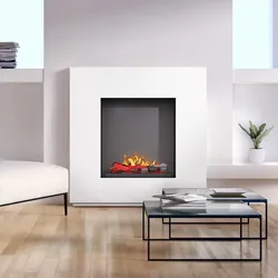 Noble Flame SUVA 1100 BS [Opti-myst Elektrokamin mit Heizung]: Weiß - Schwarz, pulverbeschichtet