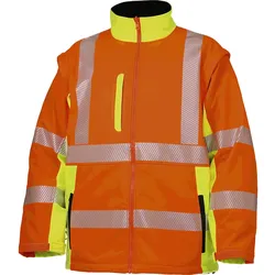 Softshellwarnjacken Winter EN 20471 orange/gelb - 490730GR.S - orange/gelb