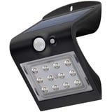 goobay Solar LED-Wandleuchte mit Bewegungsmelder, 1,5W schwarz