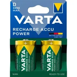 Varta Akku RECH.ACCU D 2er Blister NiMH Kapazität 3000 mAh