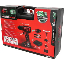 KS Tools eMONSTER Akku-Bohrschrauber Set inkl. 2 x 2,0 Ah + Ladegerät