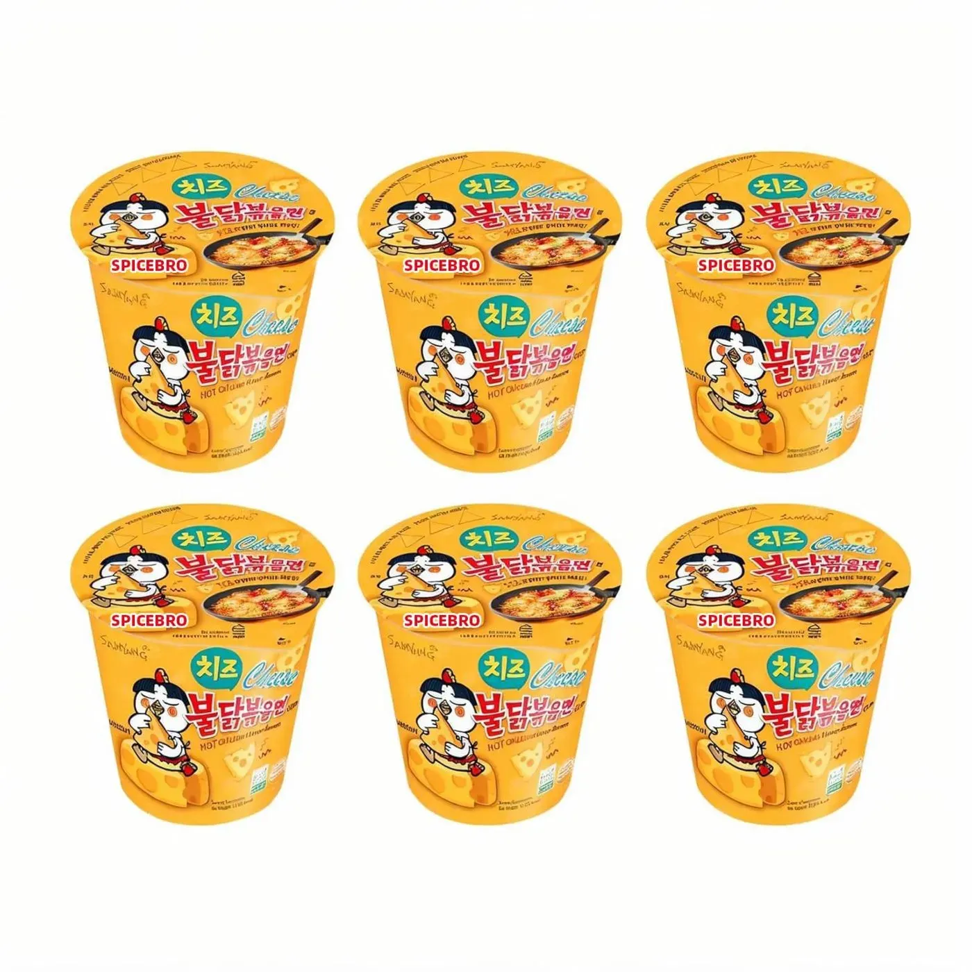 SAMYANG Instant Ramen Hot Chicken Cheese 70g 6er Pack