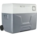 MEDION mobile elektrische Kompressor Kühlbox (40L Kapazität, elektrisch, Mini Kühlschrank & Gefrierbox, USB, 230V 12V 24V KFZ Adapter, für Auto LKW Wohnwagen Camping Boot Garten Festival, MD13111)